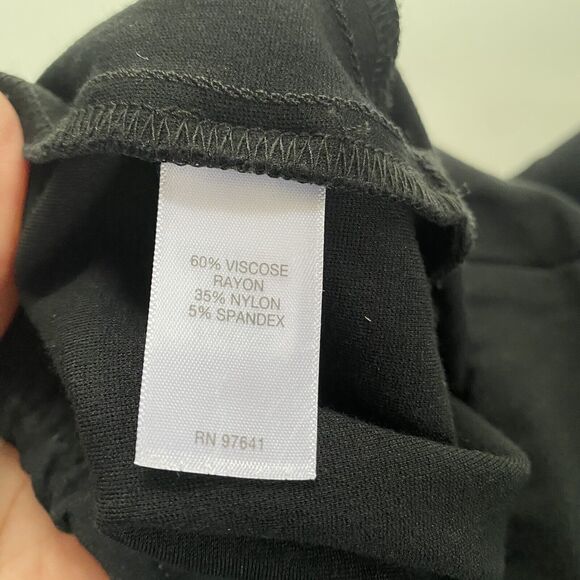 J Jill Ponte Pants Size Medium Black Slim Leg Ankle Stretch Minimalist - Picture 7 of 8